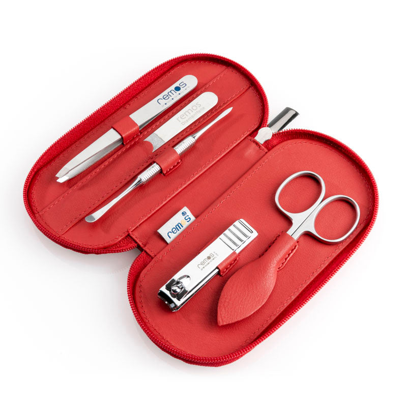 Case "Tellus" genuine leather empty