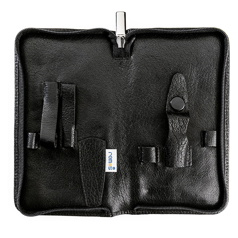 Case "Pan" genuine leather empty
