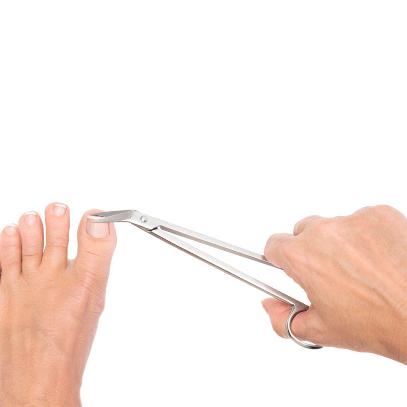 Fußnagelschere Edelstahl abgewinkelt 18 cm