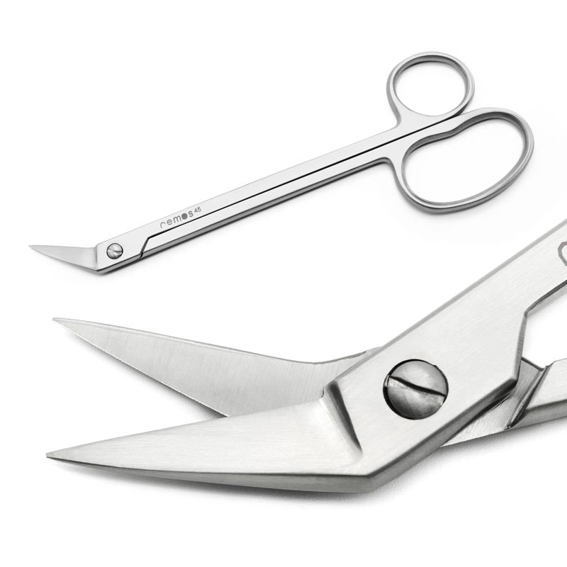 Fußnagelschere Edelstahl abgewinkelt 18 cm