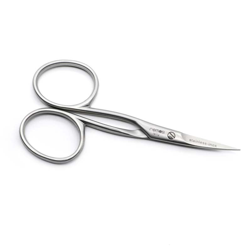 Nail & cuticle scissors for left-handers, stainless steel, 9.5 cm