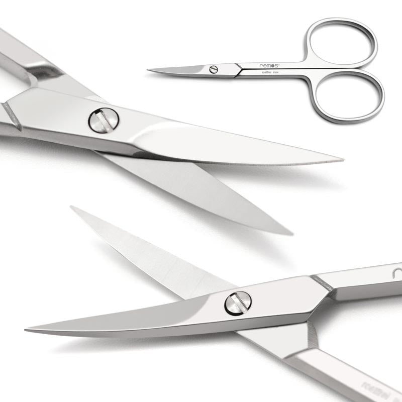 Professional nail and cuticle scissors made of stainless steel 9.5 cm