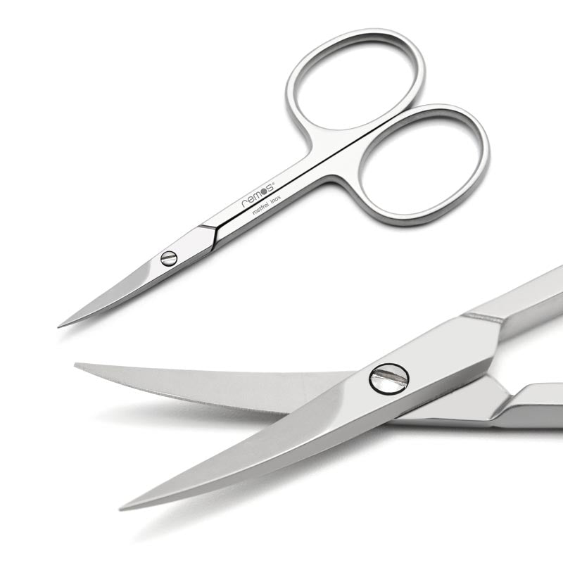 Professional nail and cuticle scissors made of stainless steel 9.5 cm