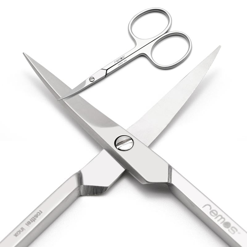 Professional nail and cuticle scissors made of stainless steel 9.5 cm