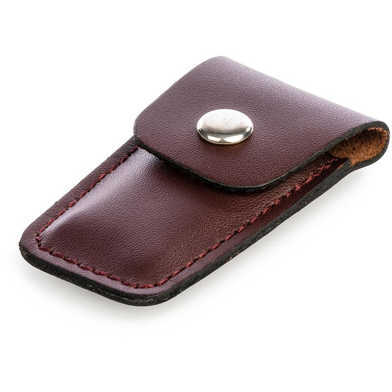 Klappschere aus Edelstahl mit Lederetui 10 cm