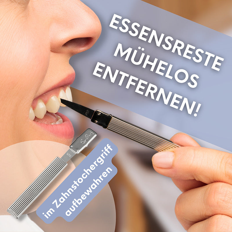 Sanident toothpick with flexible 925 silver tip 6 cm