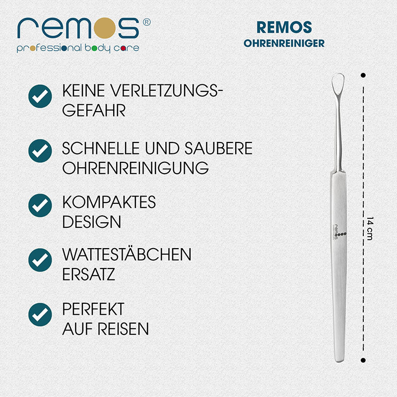 Ohrenschlinge satin 14 cm aus rostfreiem Edelstahl