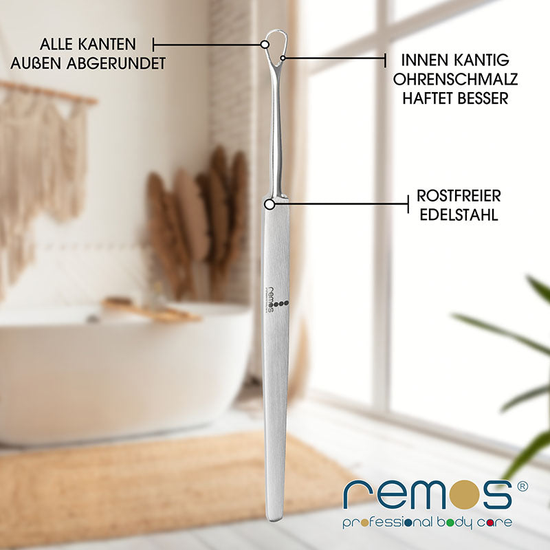 Ohrenschlinge satin 14 cm aus rostfreiem Edelstahl