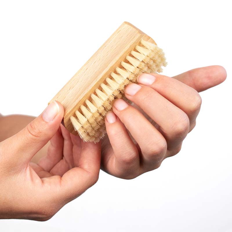 Hand- & Nagelbürste Naturborste aus Buchenholz