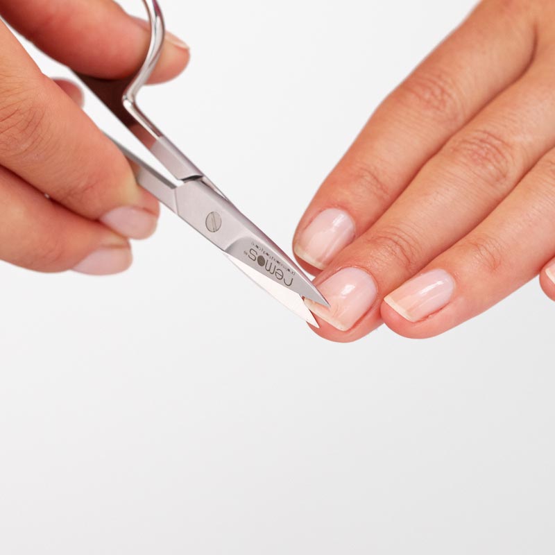 Nagelschere gerade gezahnte Schneide Edelstahl 9.5 cm