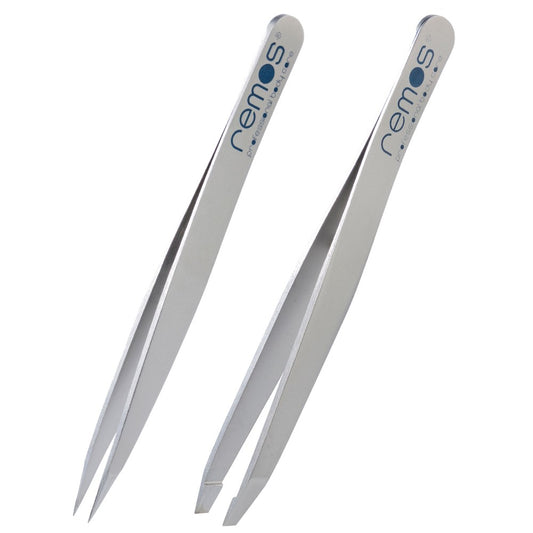 Tweezers set made of stainless steel
