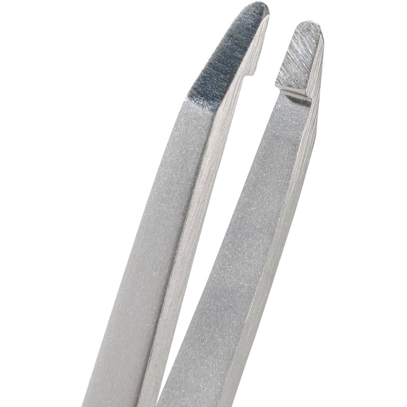 Augenbrauenpinzette runde Spitze rostfrei 9.5 cm