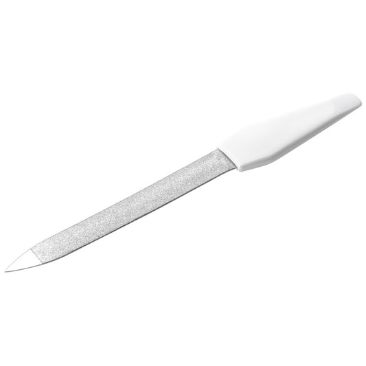 Sapphire nail file with straight file blade