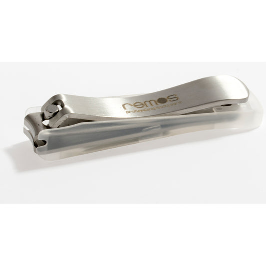 Stainless steel nail clippers with nail catcher container