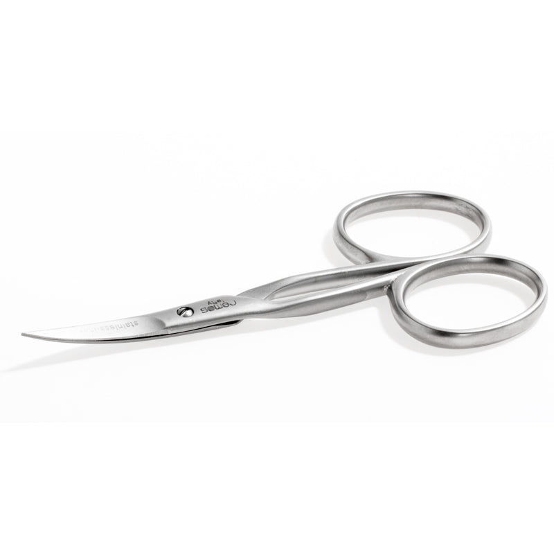Nail & cuticle scissors for left-handers, stainless steel, 9.5 cm