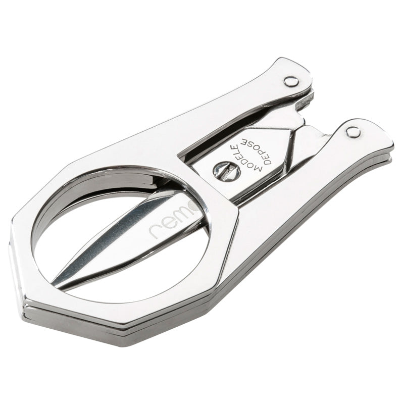 Klappschere aus Edelstahl mit Lederetui 10 cm