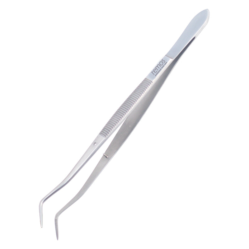 Pinzette Führungsstift 2x gebogen 16 cm