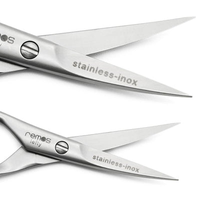 Nail &amp; cuticle scissors for left-handers, stainless steel, 9.5 cm