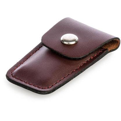 Klappschere aus Edelstahl mit Lederetui 10 cm