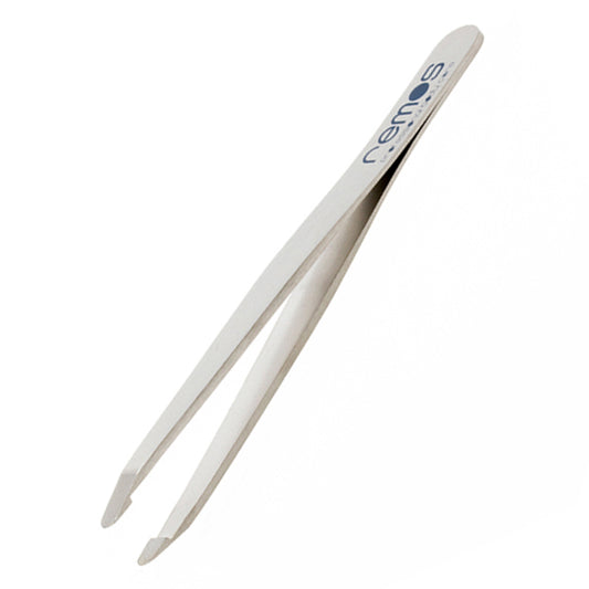 Augenbrauenpinzette runde Spitze rostfrei 9.5 cm