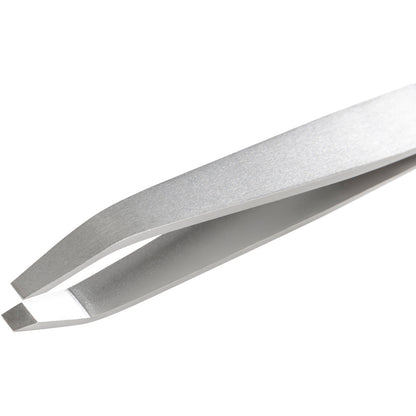 Augenbrauenpinzette abgewinkelte Spitzen rostfrei 9cm