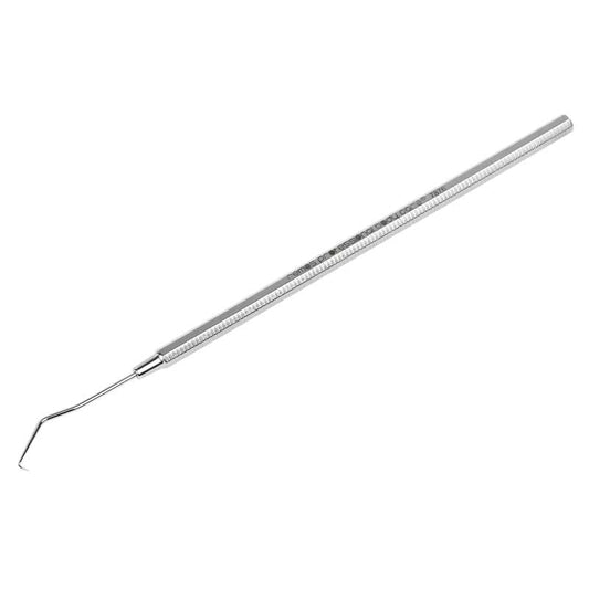 Sonde schräge, gebogene, feine Spitze 15 cm Edelstahl