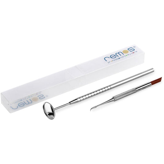 Zahnradierer mit Zahnsteinentferner oder Set mit Dentalspiegel