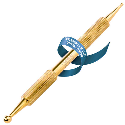 Akupressurstift 10 cm aus Edelstahl, Messing oder Gold
