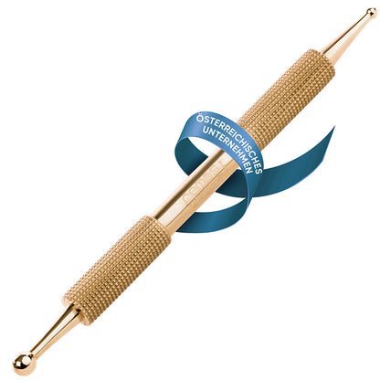 Akupressurstift 10 cm aus Edelstahl, Messing oder Gold