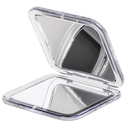 Taschenspiegel 7 o. 15-fach, silber, schwarz o. weiß