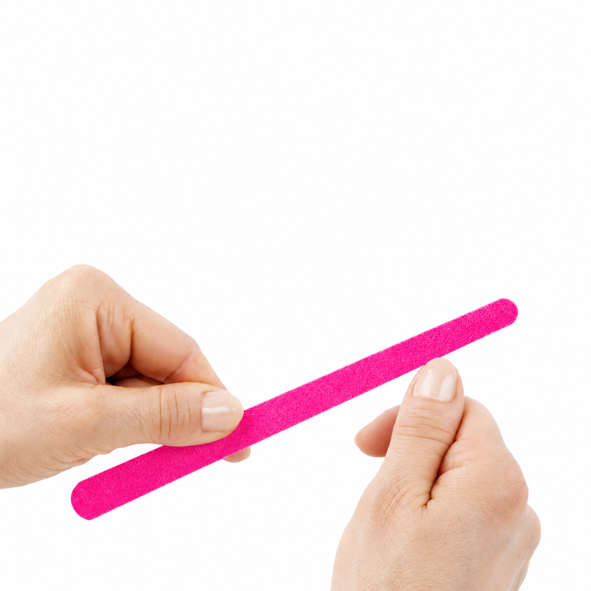 Sandblattfeilen zum Feilen der Fingernägel - 2-seitig - 10 Stück/Packung - in pink