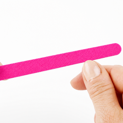Sandblattfeilen zum Feilen der Fingernägel - 2-seitig - 10 Stück/Packung - in pink