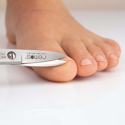 Fußnagelschere Edelstahl gezahnte Schneide 10.5 cm