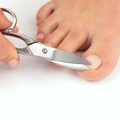 Fußnagelschere Edelstahl gezahnte Schneide 10.5 cm