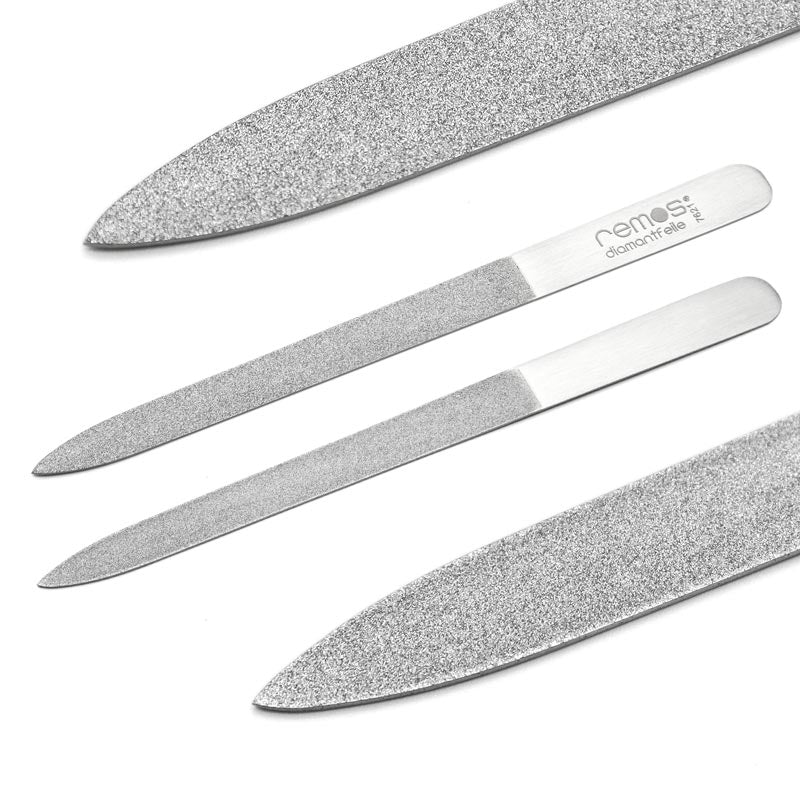 Nagelfeile mit Keramik-Diamant Beschichtung grob/fein 15 cm aus Edelstahl
