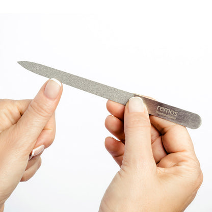Nagelfeile mit Keramik-Diamant Beschichtung grob/fein 15 cm aus Edelstahl
