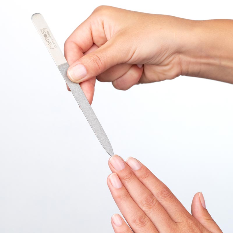 Nagelfeile mit Keramik-Diamant Beschichtung grob/fein 15 cm aus Edelstahl