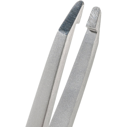Augenbrauenpinzette runde Spitze rostfrei 9.5 cm