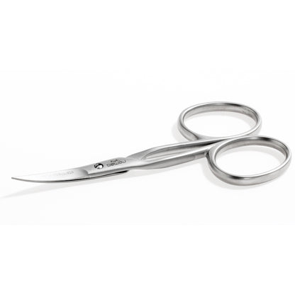 Nail &amp; cuticle scissors for left-handers, stainless steel, 9.5 cm