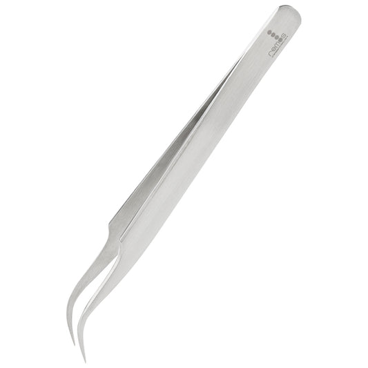 Zeckenpinzette gebogen Edelstahl rostfrei 12 cm