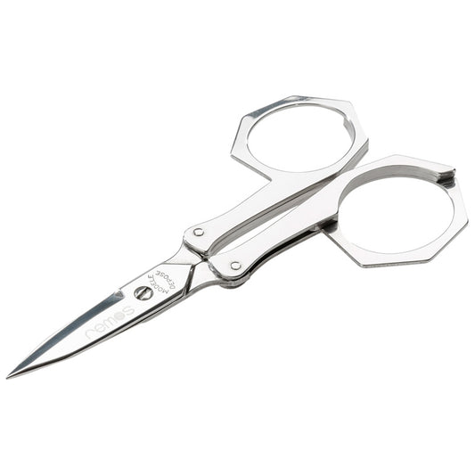 Klappschere aus Edelstahl mit Lederetui 10 cm