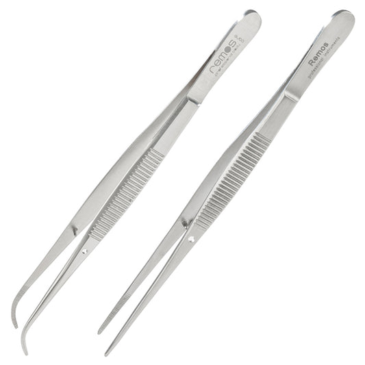 Pinzette mit Führungsstift  12.5 cm
