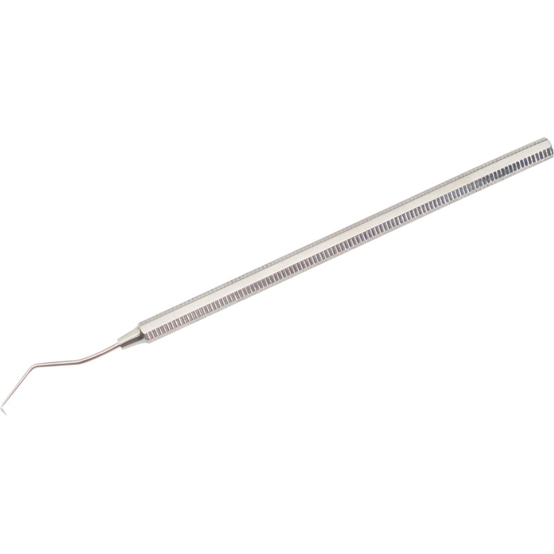 Sonde schräge, gebogene, feine Spitze 15 cm Edelstahl