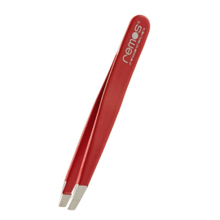 remos Mini Eyebrow Tweezers red the ideal travel companion for perfectly plucked eyebrows at all times.