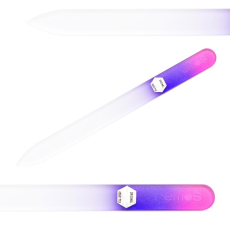 Glass Nail File red-violet 14 cm