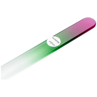 remos Glasnagelfeile 14 cm rot-grün beidseitig - versiegelt den Nagel und nutzt sich nicht ab
