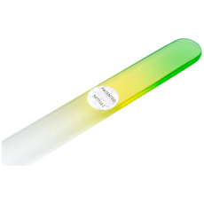 remos Glasnagelfeile 14 cm gr&uuml;n-gelb beidseitig - versiegelt den Nagel und nutzt sich nicht ab