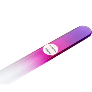 remos Glasnagelfeile 14 cm violett beidseitig - versiegelt den Nagel und nutzt sich nicht ab