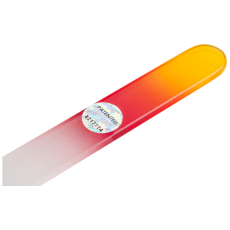 remos Glasnagelfeile 14 cm orange-rot beidseitig - versiegelt den Nagel und nutzt sich nicht ab