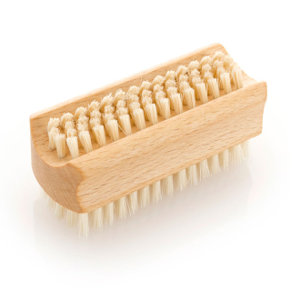 Hand & nail brush on both sides with natural boar bristles 